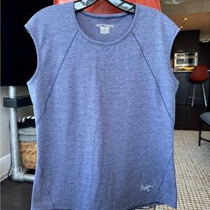 Arc'teryx Cap Sleeve Top - Heathered Grey-Purple - Sz S